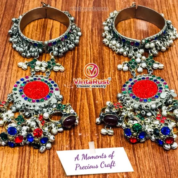 Single Slave Bracelet, Handmade Bracelet With Rings, Link and Chain Bracelet - Picture 2 of 7